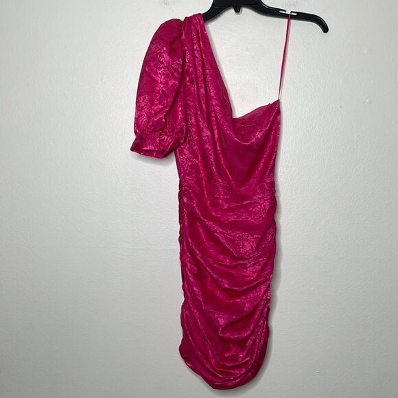 Ronny Kobo Womens Size Small Nadia Ruched One Shoulder Dress - Picture 4 of 11